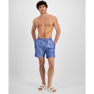 Cufflinks Inc. Swim Trunks Solid Blue, Ribbed Material, XXL